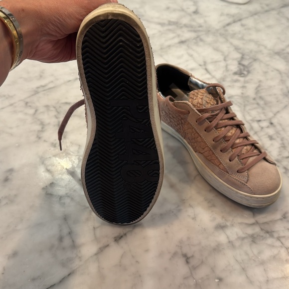 P448 Rose Snake Low John Sneakers 38 - Picture 4 of 5